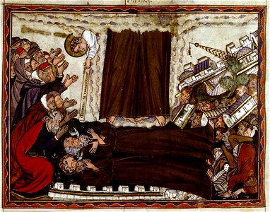 Douce Apocalypse - Bodleian Ms180 - p.038 Ascension of the witnesses