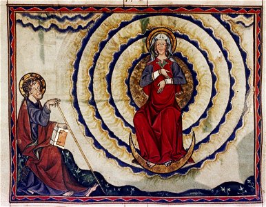 Douce Apocalypse - Bodleian Ms180 - p.042 Woman Clothed in the Sun