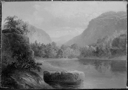 Thomas Doughty - Cove of a Mountain Lake - 64.601 - Museum of Fine Arts. Free illustration for personal and commercial use.