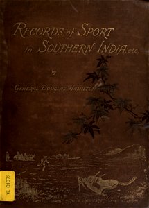 Douglas Hamilton, Records of Sport in Southern India. Free illustration for personal and commercial use.