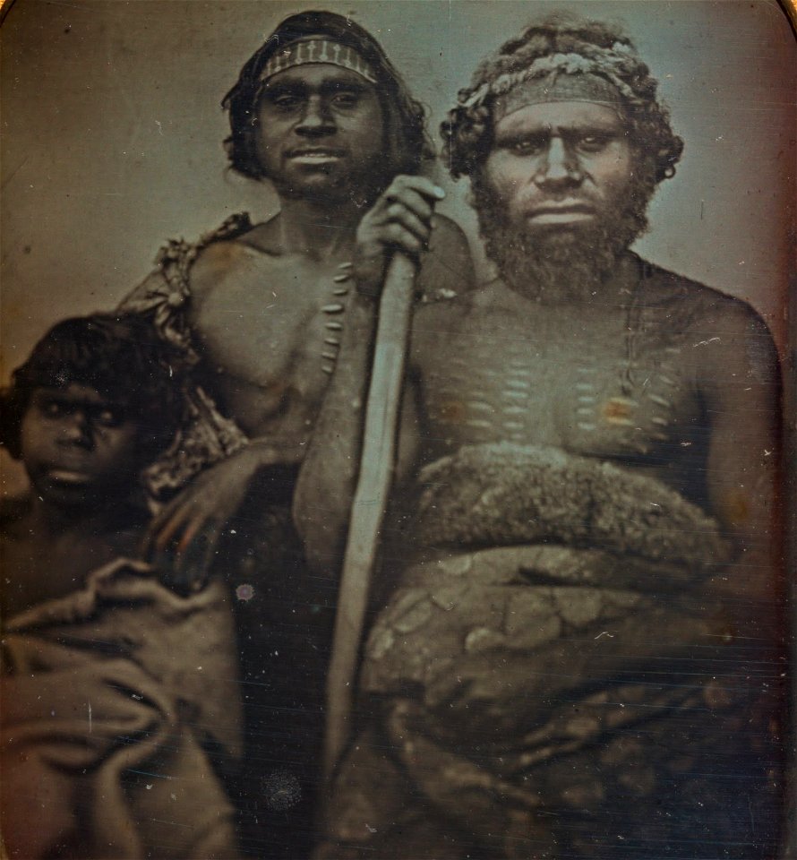 Douglas T. Kilburn - No title (Group of Koorie men) - Google Art Project