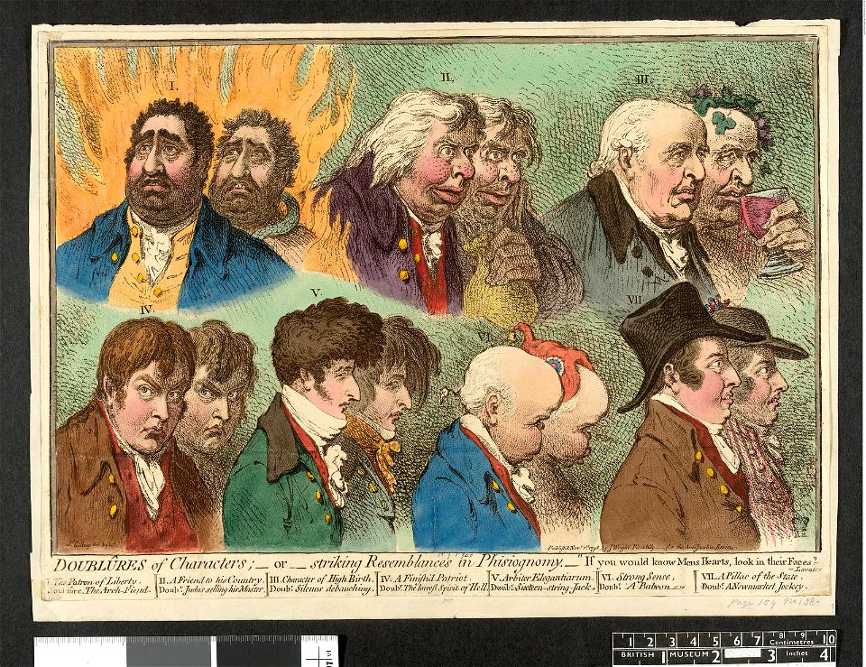 Doublûres of characters; -or-striking resemblances in phisiognomy.- (BM 1851,0901.940 1)