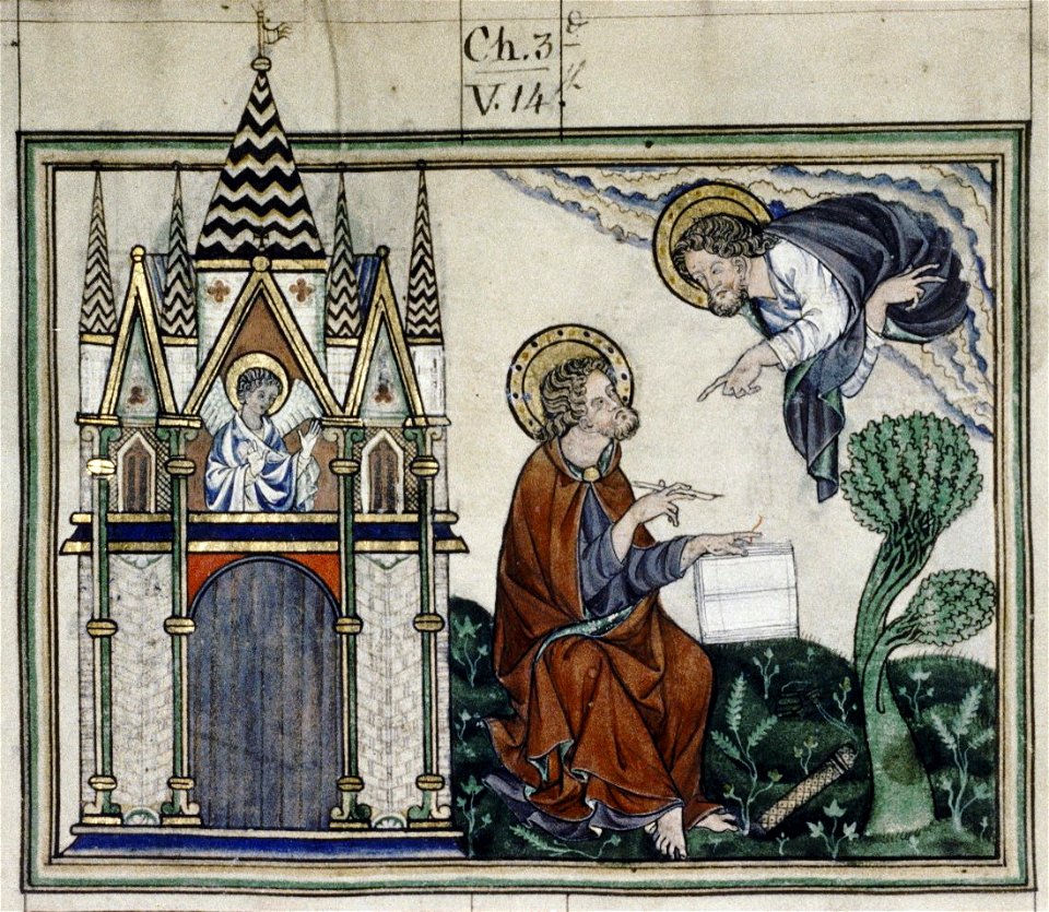 Douce Apocalypse - Bodleian Ms180 - p.010 Letter to Laodicea
