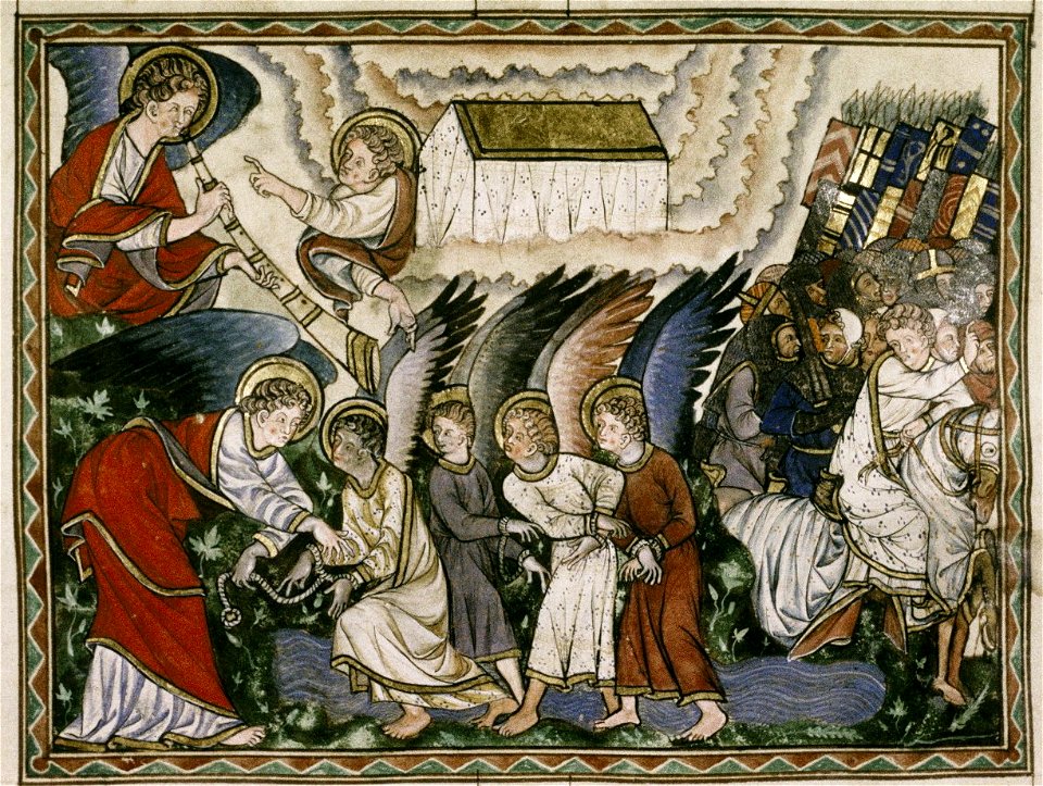 Douce Apocalypse - Bodleian Ms180 - p.030 Sixth trumphet