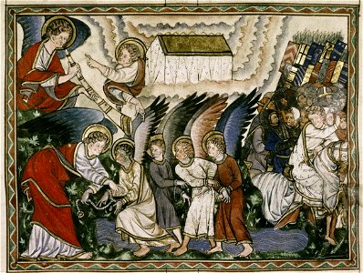 Douce Apocalypse - Bodleian Ms180 - p.030 Sixth trumphet
