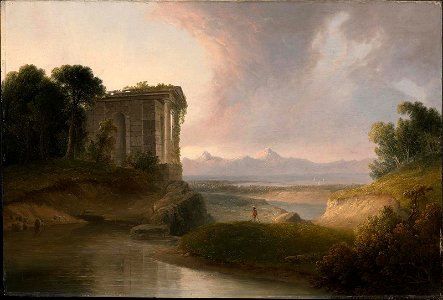 Thomas Doughty - Romantic Landscape with a Temple - 64.597 - Museum of Fine Arts