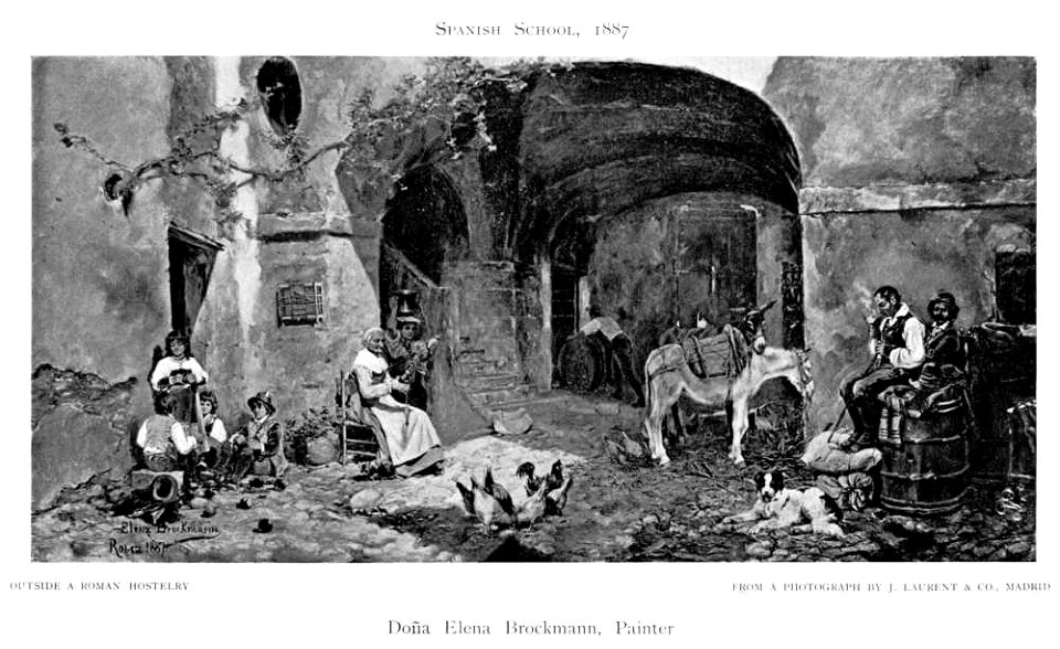 Doña Elena Brockmann - Outside a Roman Hostelry