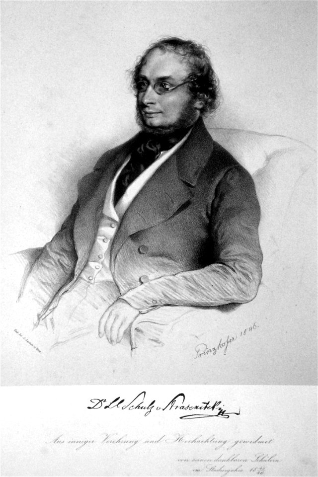 Dr. Leopold Schulz von Stranznicki Litho