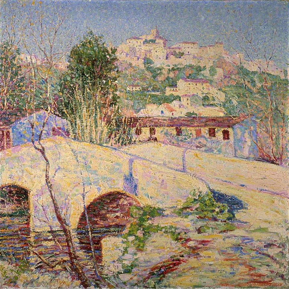 Bridge at Cagnes by Arthur Garfield Dove, 1908-1909