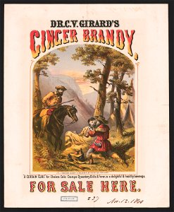 Dr. C.Y. Girard's ginger brandy, for sale here - lith. of Robertson, Seibert & Shearman, 93 Fulton St. New York. LCCN2012648845