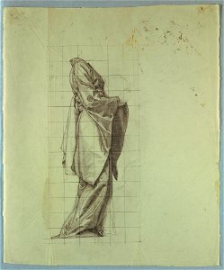Drapery Study of Japanese Figure in The Marriage of the Atlantic and Pacific