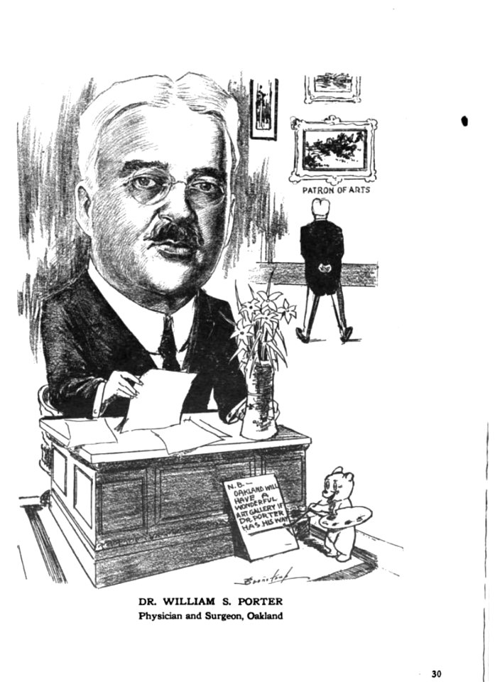 Dr. William S. Porter, Physician and Surgeon, Oakland. Caricature