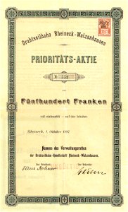 Drahtseilbahn Rheineck-Walzenhausen 1897