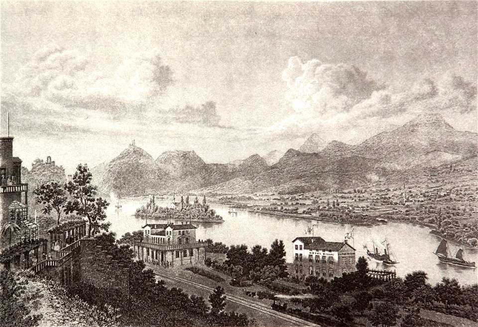 Drachenfels Nonnenwerth Rolandseck Friedrich Foltz