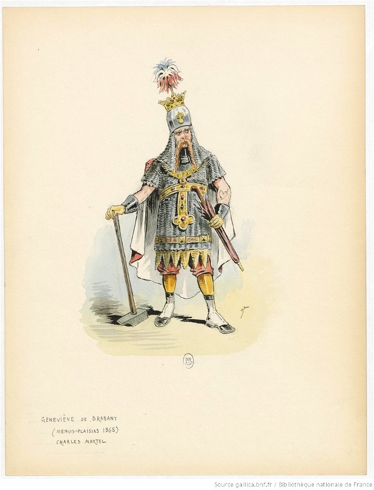 Draner - Geneviève de Brabant, Charles Martel (1867)