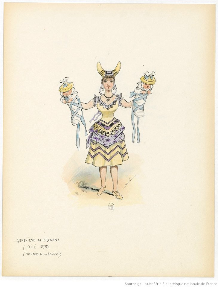 Draner - Geneviève de Brabant, nounous (1875)