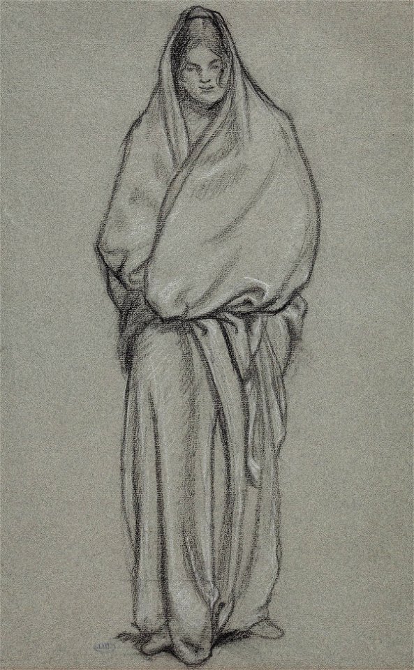Draped Girl - Lucien Pissarro - ref Pissarro-98161