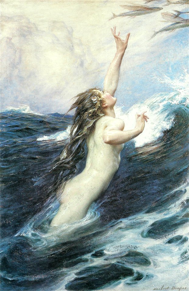 Herbert James Draper - Flying Fish (1910)