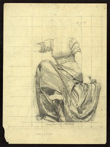 Drapery study for figure of Astronomy LCCN2004662285