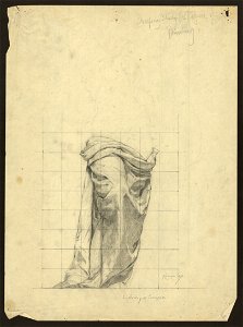 Drapery study for figure of Painting LCCN2004662304