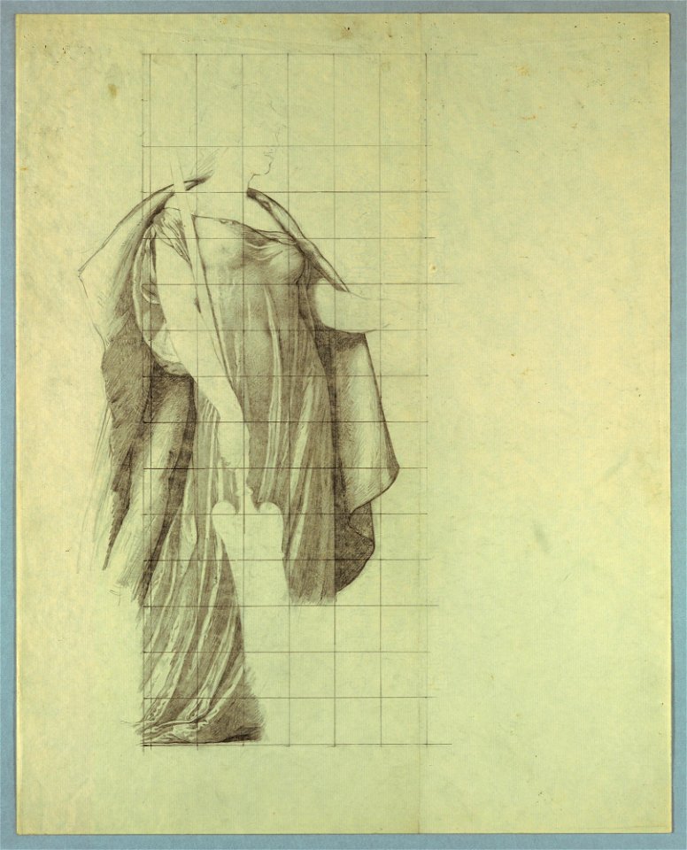 Drapery Study of Pacific for The Marriage of the Atlantic and Pacific