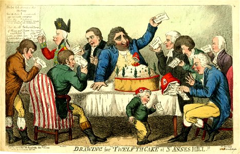 Drawing for twelfth-cake at St Annes Hill.!! (BM 1868,0808.6814)