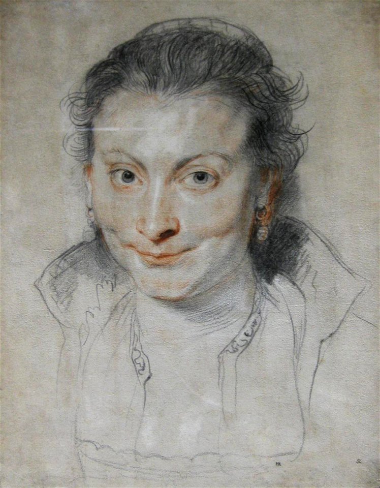 Drawing of Isabella Brant by Peter Paul Rubens