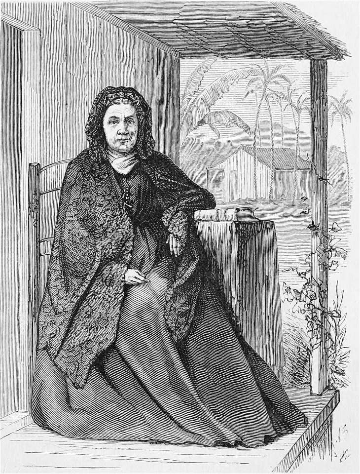 Drawing of Mrs. Lucy G. Thurston bw
