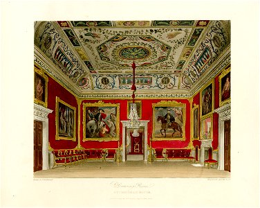 Drawing Room, Buckingham House, from Pyne's Royal Residences, 1819 - panteek pyn67-412