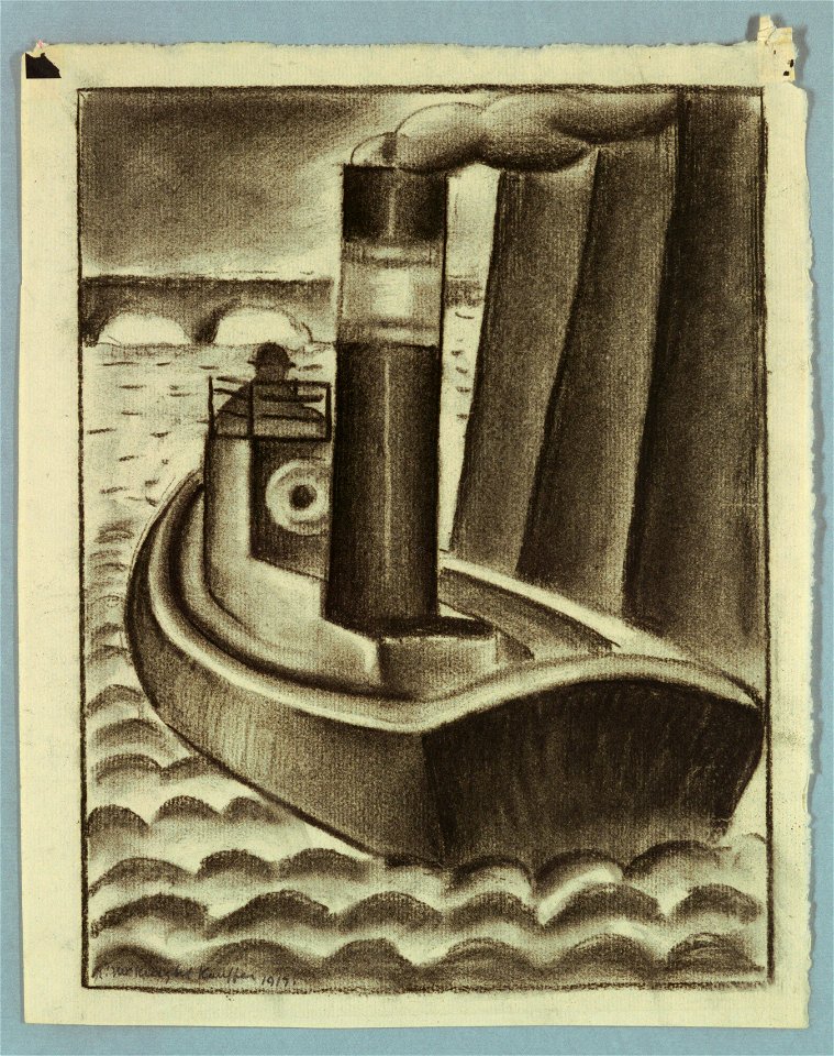 Drawing, A London River Boat, 1919 (CH 18448841-2)