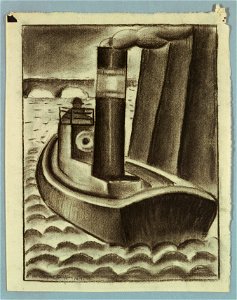 Drawing, A London River Boat, 1919 (CH 18448841-2)
