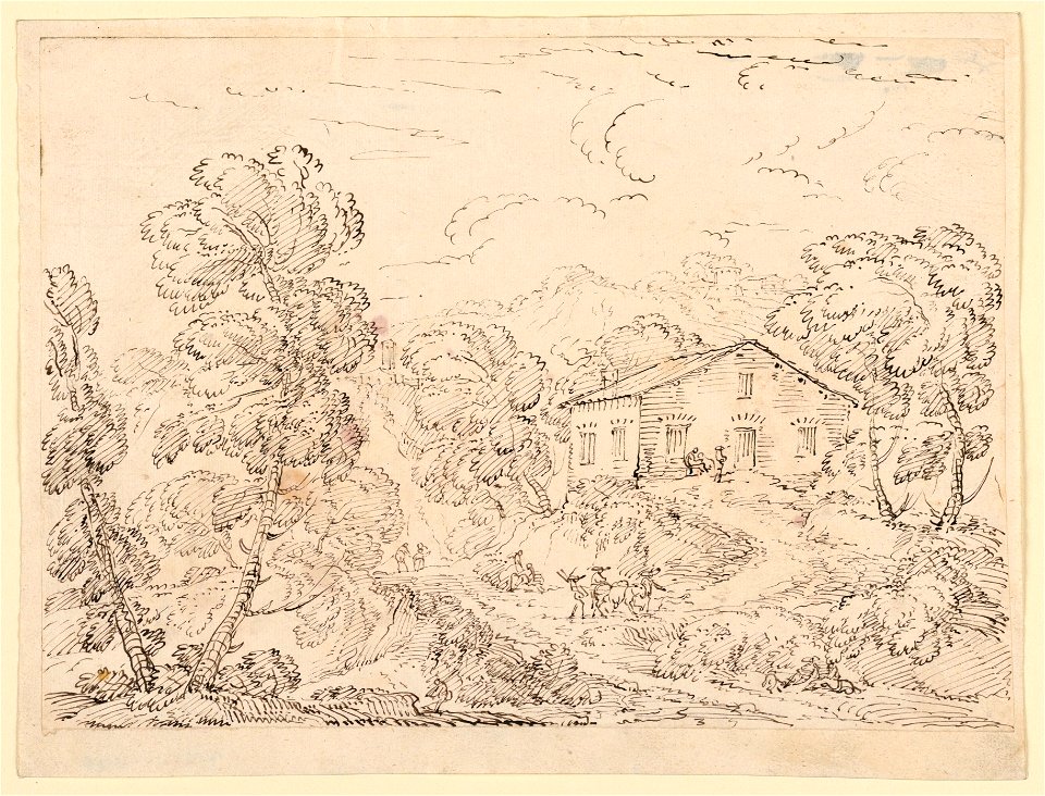 Drawing, A Trattoria in the Woods, 1760–1770 (CH 18122365-2)