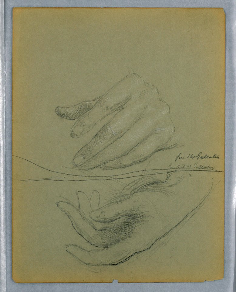 Drawing, Albert Gallatin, Two Left, 1899 (CH 18346475)
