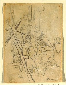 Drawing, An Army Encampment, 1862 (CH 18174095). Free illustration for personal and commercial use.