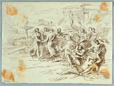 Drawing, Bacchanalian Scene with Circle of Dancing Figures, late 18th–early 19th century (CH 18119055)