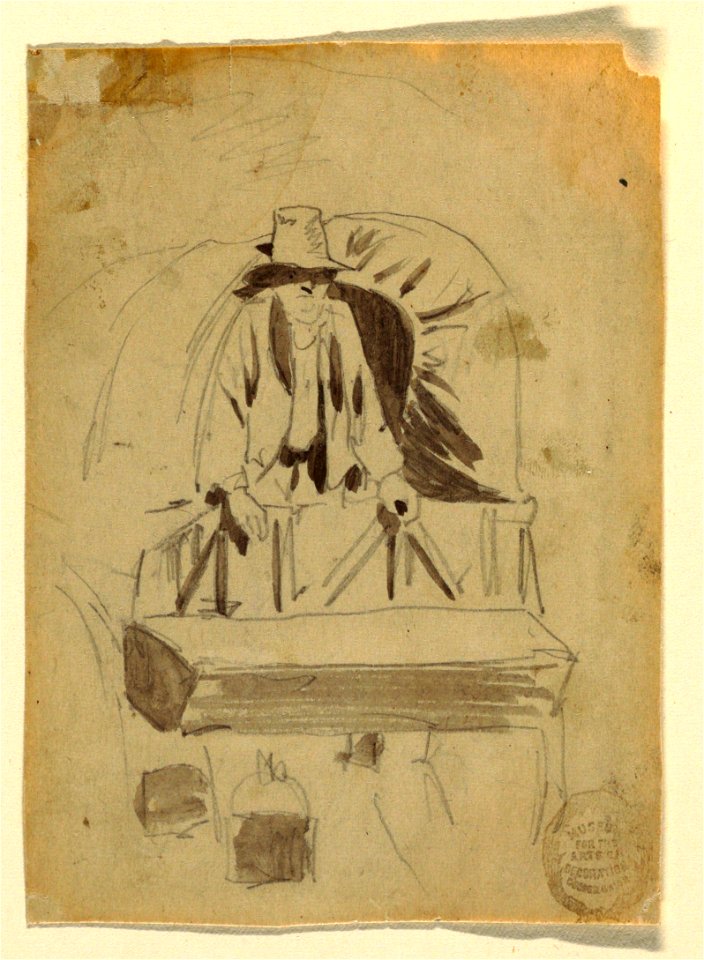 Drawing, Back of an Army Wagon, 1862 (CH 18173921)