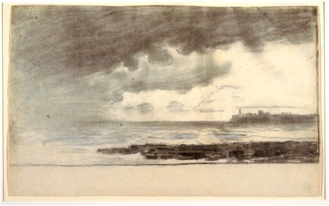 Drawing, Bay at Cullercoats, England, 1881 (CH 18175399-2)