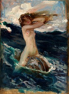 Herbert James Draper, Study for the foam sprite