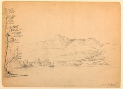 Drawing, Chocorua Mountain from Cara's Pond, New Hampshire, September 28, 1854 (CH 18565873)