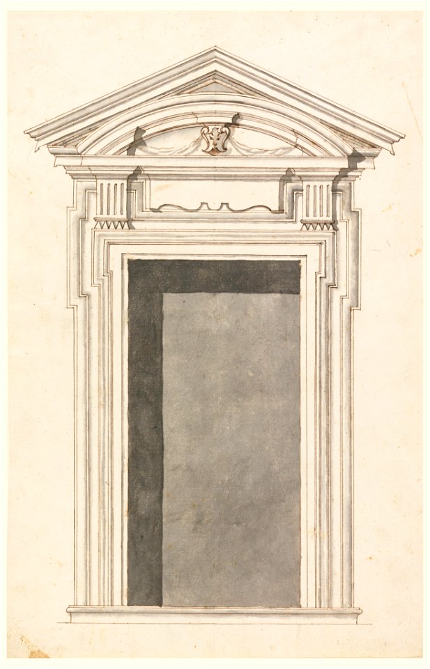 Drawing, Design for a Door Frame, 1740–50 (CH 18127425)
