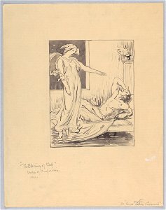 Drawing, The Blessing of Sleep, study for a poster for Paine's Celery Compound, 1899 (CH 18435017)