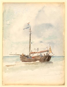 Drawing, A Dutch Barge, August 20, 1887 (CH 18569893-2)