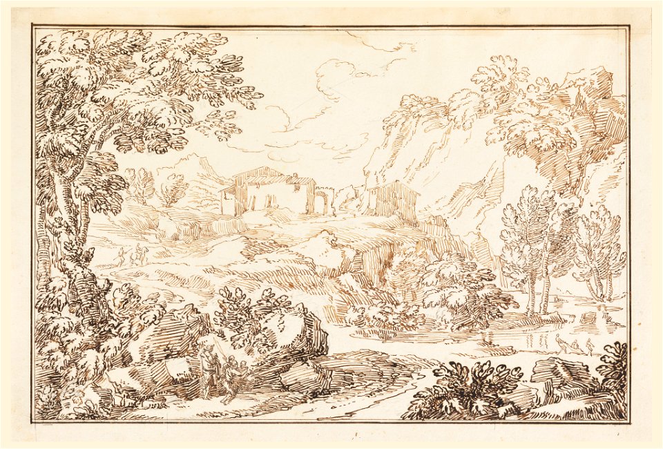 Drawing, A landscape, 1770–86 (CH 18123889)