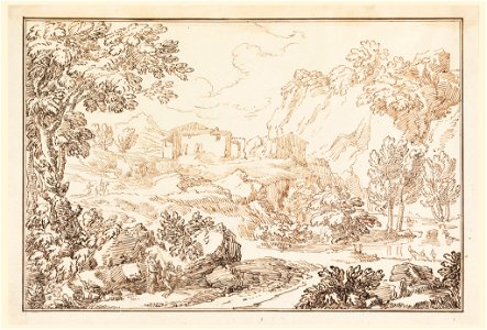 Drawing, A landscape, 1770–86 (CH 18123889)