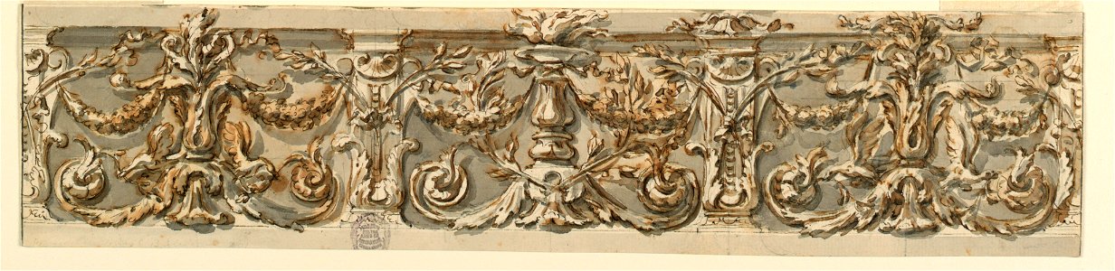 Drawing, Design for a Frieze, ca. 1770 (CH 18109089-2)
