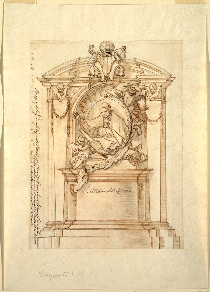 Drawing, Design for a monument, ca. 1750 (CH 18548629)
