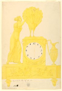 Drawing, Design for Clock, 1800–1825 (CH 18328819)