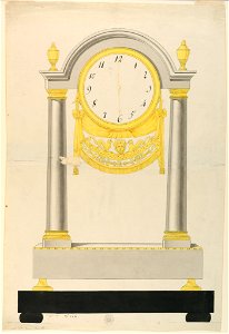 Drawing, Design for Clock, 1800–1825 (CH 18328835)