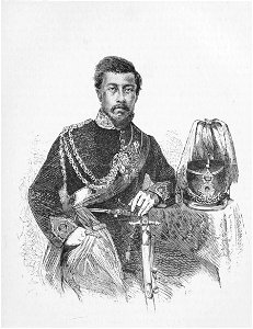 Drawing of Lunalilo bw