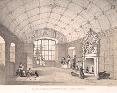 Drawing room, Llantrithyd house, Glamorganshire